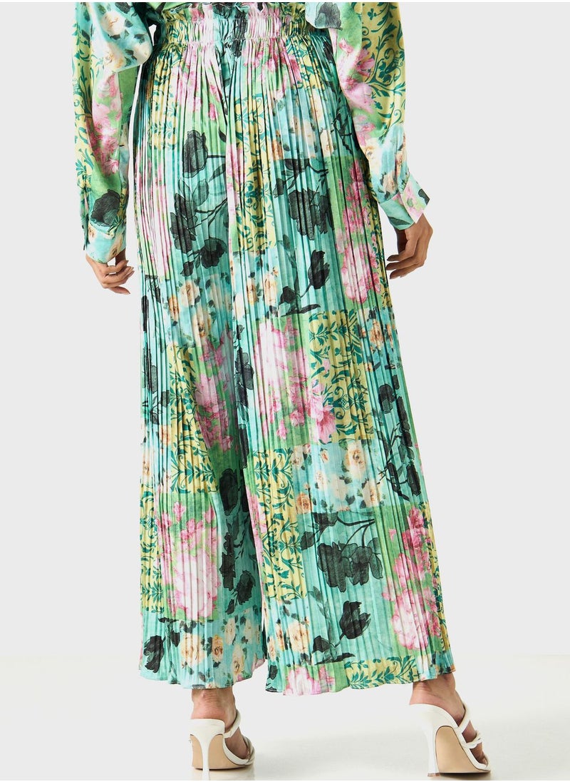 2Xtremz - Printed Wide Leg Pants - Image 1