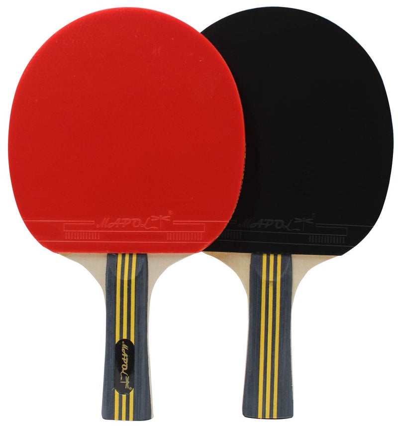 MAPOL Quality Ping Pong Paddle Set - 4 Professional Table Tennis Rackets/Paddles - 8 Premium 3-Star Balls, Portable Cover Case Holder Included - Image 3
