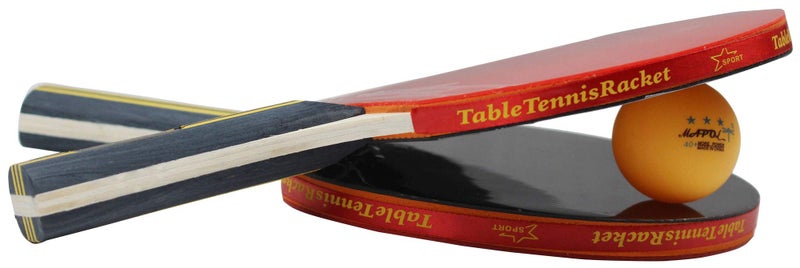 MAPOL Quality Ping Pong Paddle Set - 4 Professional Table Tennis Rackets/Paddles - 8 Premium 3-Star Balls, Portable Cover Case Holder Included - Image 4
