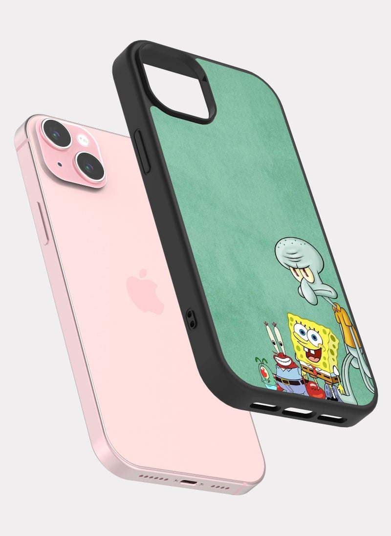 PXLAAT iPhone 15 Plus case cover spongebob - Image 2