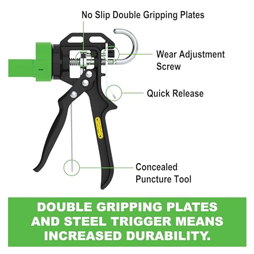 Albion Engineering Company B12 B-Line Manual Cartridge Caulking Gun, 1/10 Gallon (10 oz), 12:1 Drive - Image 4