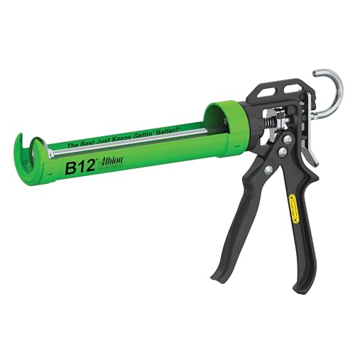 Albion Engineering Company B12 B-Line Manual Cartridge Caulking Gun, 1/10 Gallon (10 oz), 12:1 Drive - Image 1