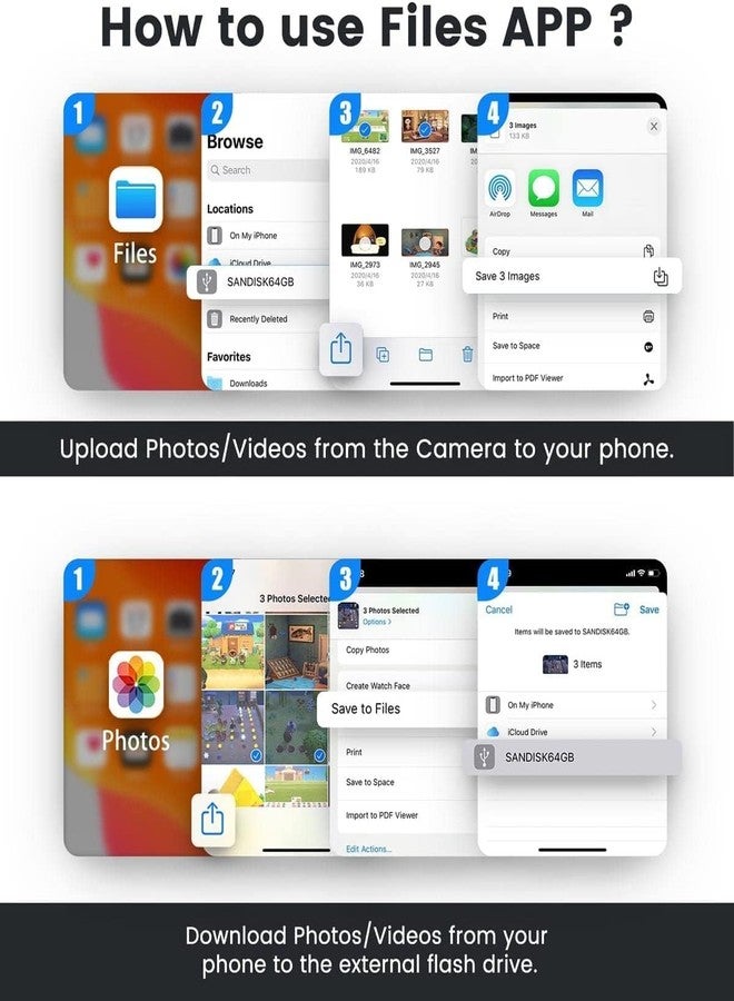 esbeecables [Apple MFi Certified] Lightning to USB Camera Adapter, Lightning to USB-A 3.0 Female Adapter OTG Data Sync Cable Converter for Select iPhone,iPad Models,Camera,Card Reader,Flash Drive,MIDI Keyboard - Image 5