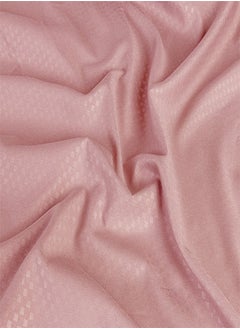 PACHA HOME Plain sheet set with fabric pattern - color: Pink -Size: 240*270+2 pillowcases.  - Image 2
