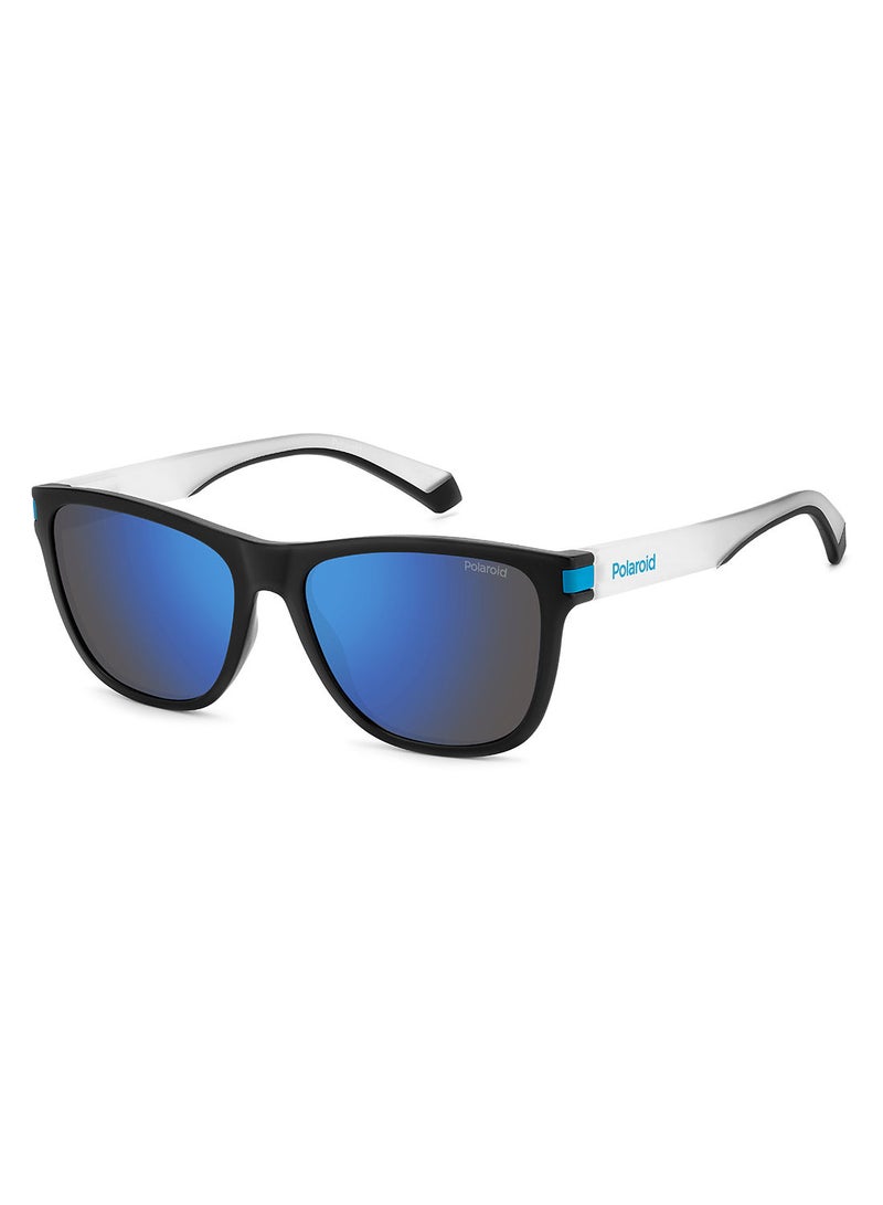 Polaroid Unisex UV Protection Square Sunglasses - Pld 2138/S Mtblkblue 56 - Lens Size: 56 Mm - Image 1