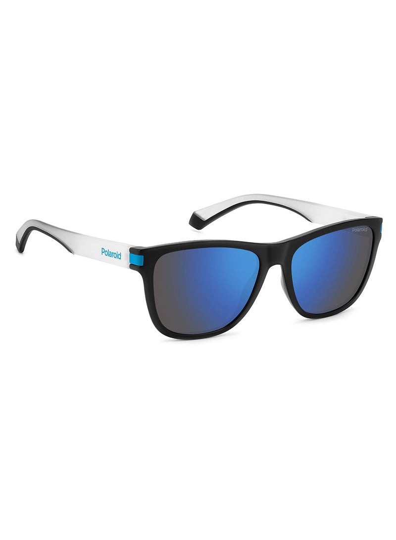 Polaroid Unisex UV Protection Square Sunglasses - Pld 2138/S Mtblkblue 56 - Lens Size: 56 Mm - Image 2