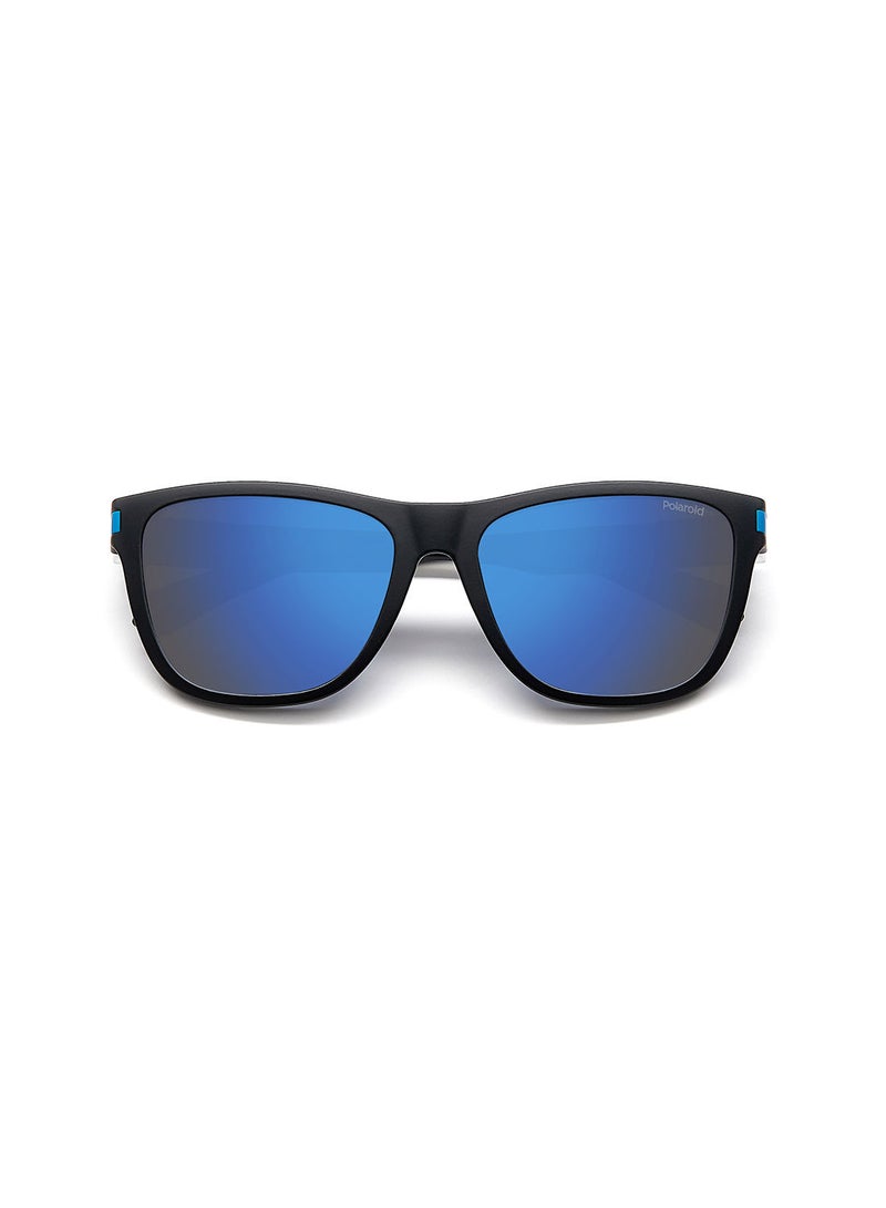 Polaroid Unisex UV Protection Square Sunglasses - Pld 2138/S Mtblkblue 56 - Lens Size: 56 Mm - Image 4