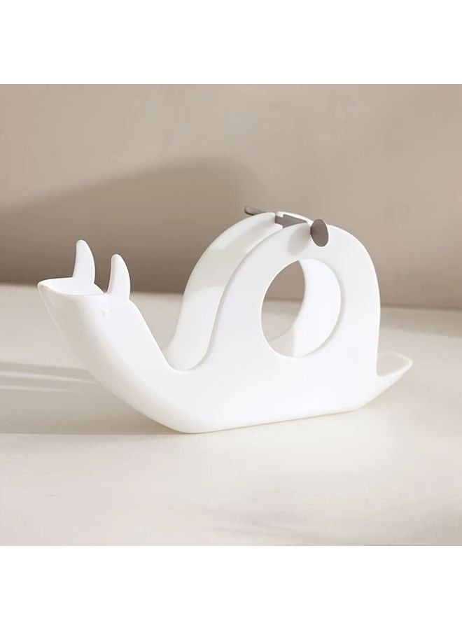 White Snail Shaped Fireproof Heat Resistant Mosquito Coil Holder Tray Indoor Outdoor Insect Repellent - Image 1