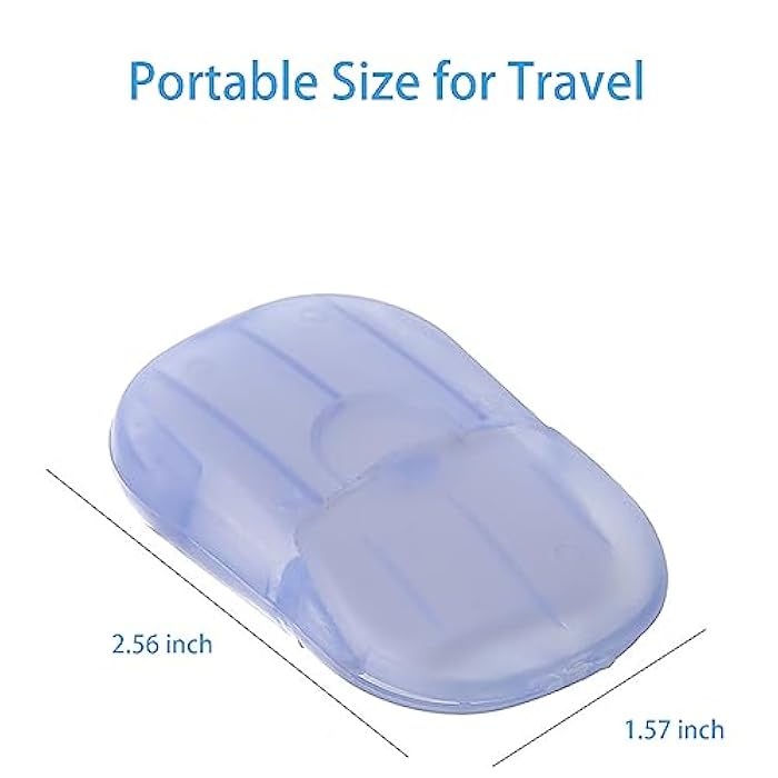 ULHYC 5 Packs Soap Paper Sheets Mini Portable Disposable Paper Soap Sheets Hand Washing Cleaning Paper for Indoor, Outdoor, Travel, Camping Hiking - Image 2