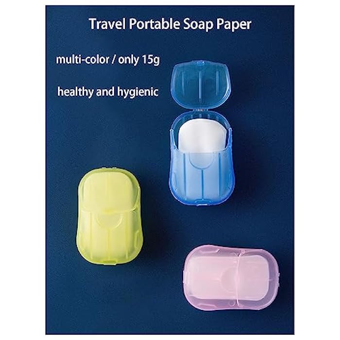 ULHYC 5 Packs Soap Paper Sheets Mini Portable Disposable Paper Soap Sheets Hand Washing Cleaning Paper for Indoor, Outdoor, Travel, Camping Hiking - Image 3