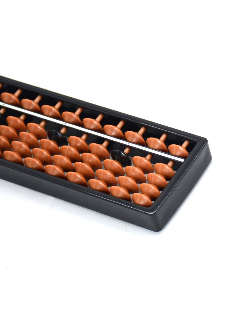 Generic - 138 beads 7 rows 9 rows 11 rows 13 rows 15 rows 17 rows plastic children's Abacus brown beads black ink Abacus - Image 1