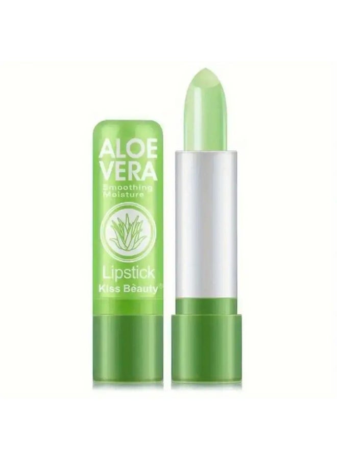 Kiss Beauty Aloe Vera Color Changing Lipstick - Long Lasting