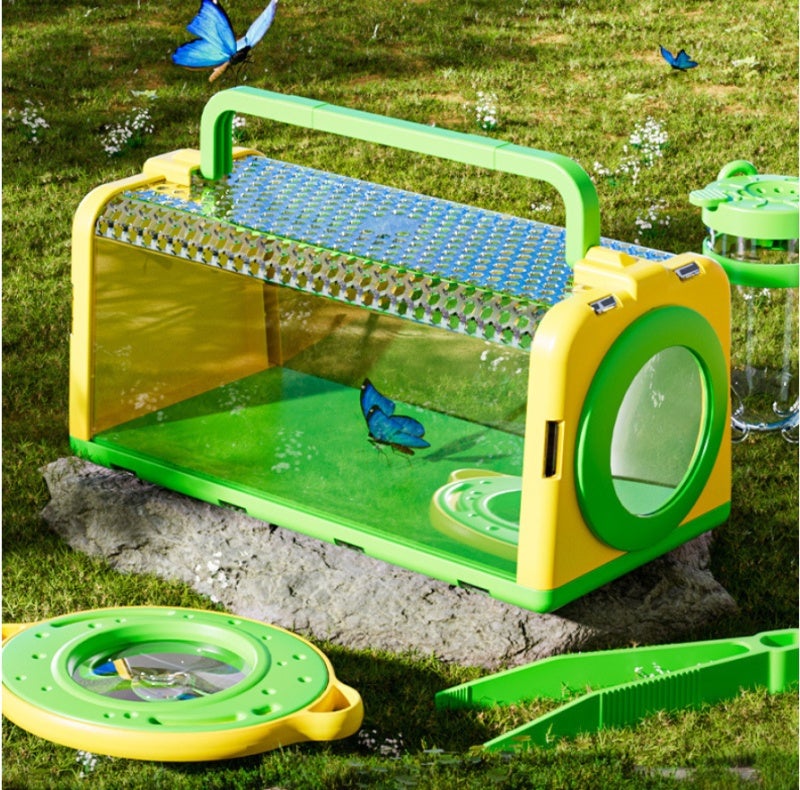 Bug Catching Kit: Green 360° Panoramic Observation - Safe Child-Friendly Design Insect Habitat for Outdoor Nature Exploration, Young Explorers - Image 5