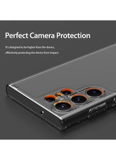 araree araree FLEXIELD TPU Perfect Protection Cover Compatible with Samsung Galaxy S23 Ultra(2023) - Shockproof Scratchproof Transparent Cover with Comfortable and Safe Grip (Black)  - Image 4