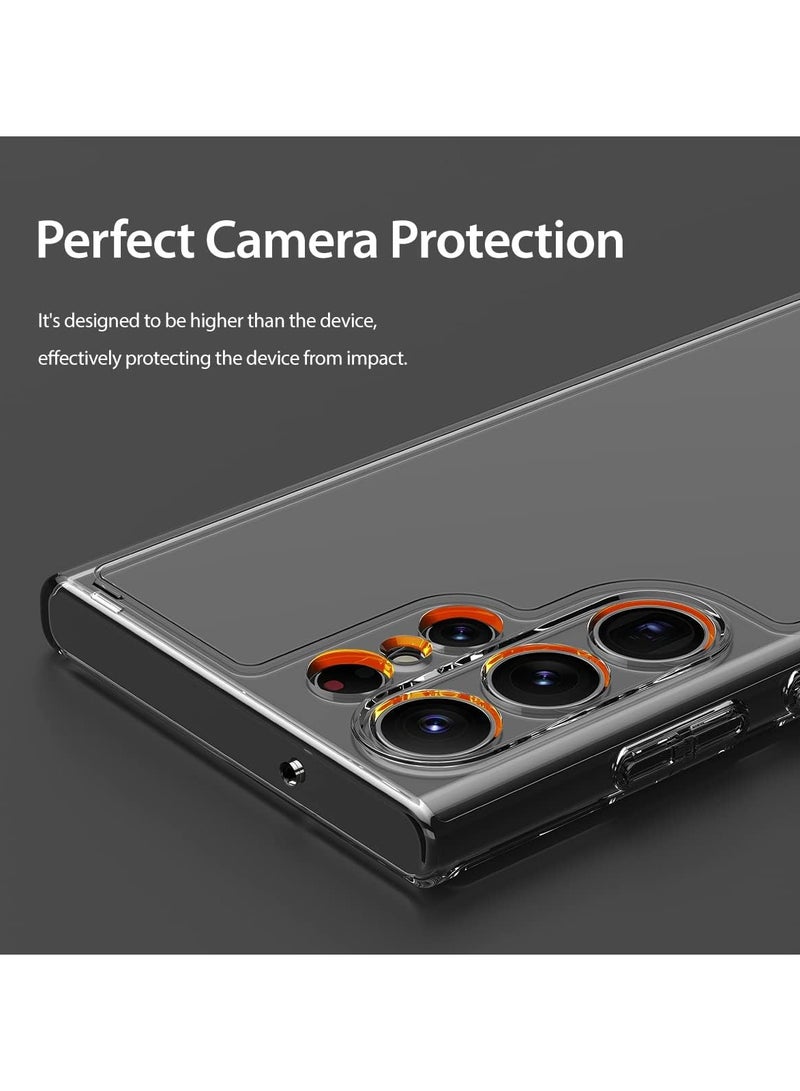 araree araree FLEXIELD TPU Perfect Protection Cover Compatible with Samsung Galaxy S23 Ultra(2023) - Shockproof Scratchproof Transparent Cover with Comfortable and Safe Grip (Black) - Image 4