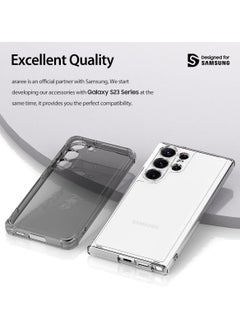 araree araree FLEXIELD TPU Perfect Protection Cover Compatible with Samsung Galaxy S23 Ultra(2023) - Shockproof Scratchproof Transparent Cover with Comfortable and Safe Grip (Black)  - Image 3