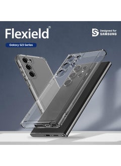 araree araree FLEXIELD TPU Perfect Protection Cover Compatible with Samsung Galaxy S23 Ultra(2023) - Shockproof Scratchproof Transparent Cover with Comfortable and Safe Grip (Black)  - Image 2