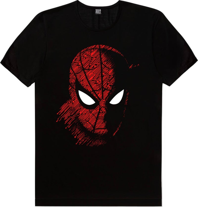 Digital Spider Black Short Sleeve Men's T-Shirt