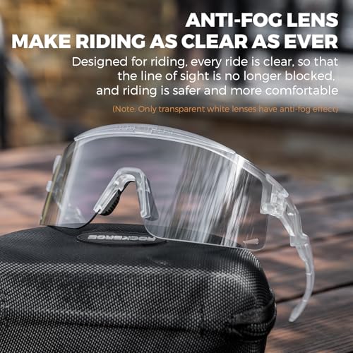 ROCKBROS Cycling Glasses Colour-changing UV Protection Against Wind and Sand Sports Glasses for Men Women Cycling Goggles - Image 5
