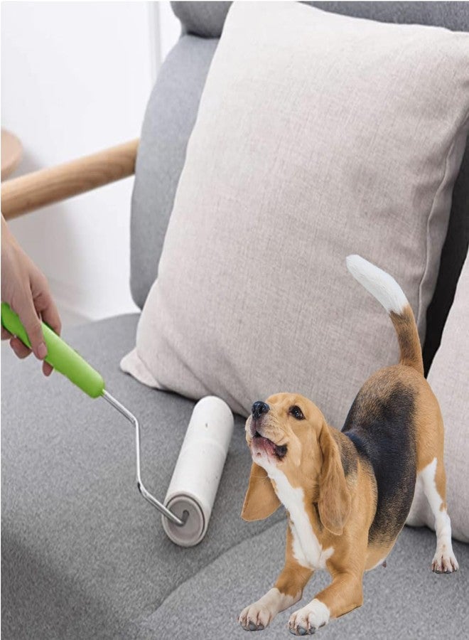 Leo 6.3-Inch Wide Lint Roller with 12-Inch Handle, Dog Hair Roller for Pet Cat Hair Removal, Super Sticky Roll Floor Refill, Leo Cleaning Roller Refill, 1 Roller with 90 Sheets Total, Ergonomic Design - Image 5