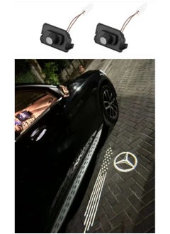 فيريكس ضوء ترحيبي لمرسيدس GLA GLB GLC GLS W177 W247 W205 W222 سيارة الرؤية الخلفية مرآة شعار مصباح الإسقاط ضوء لمرسيدس  - Image 1