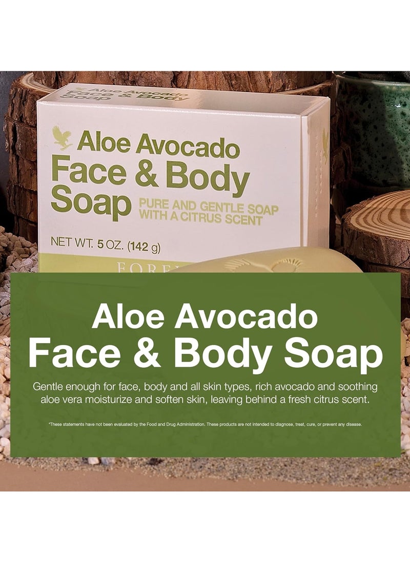 Forever Living Avocado & Aloe Vera Face & Body Soap - Forever Living - USA - 3pcs  - Image 5