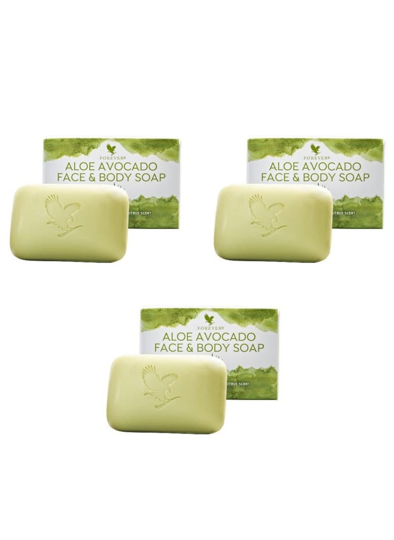 Forever Living Avocado & Aloe Vera Face & Body Soap - Forever Living - USA - 3pcs  - Image 1