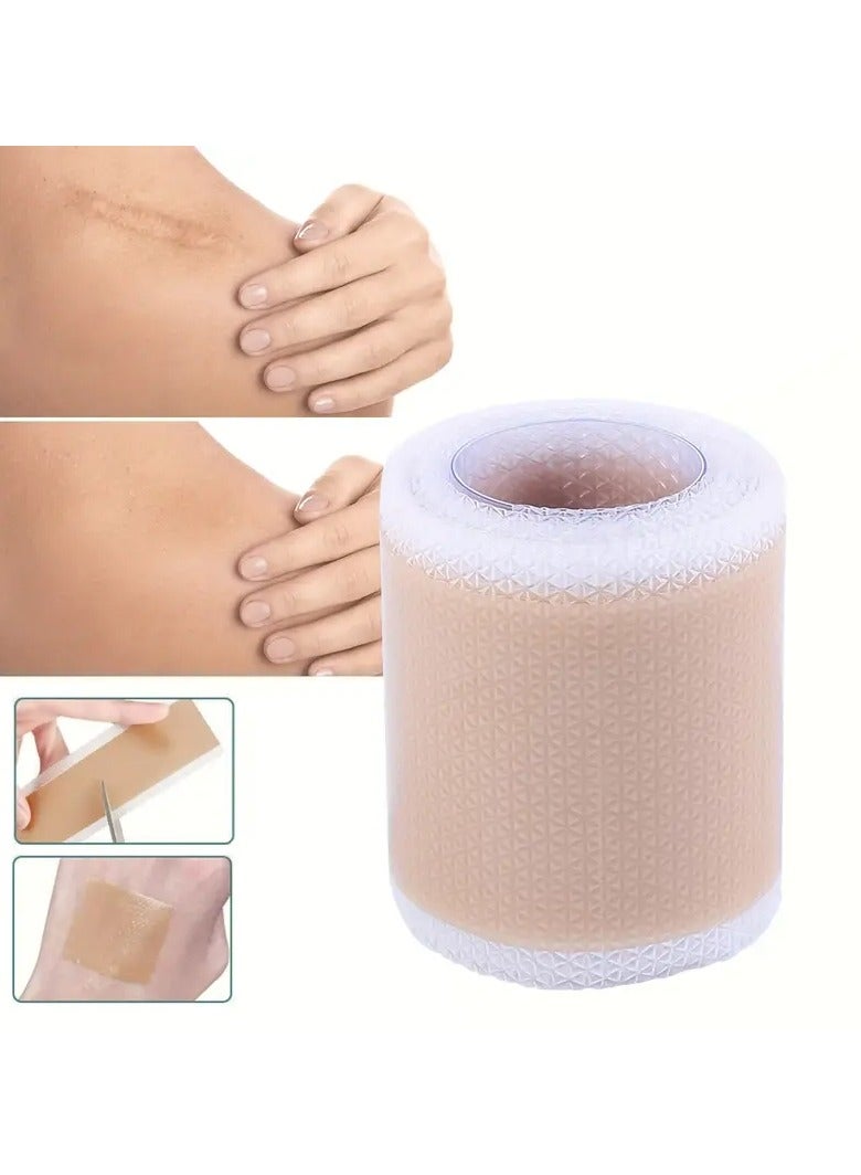ORiTi لفافة جل السيليكون 4سم*150سم لاصقة جروح السيليكون بلون البشرة غير مرئية - Image 1