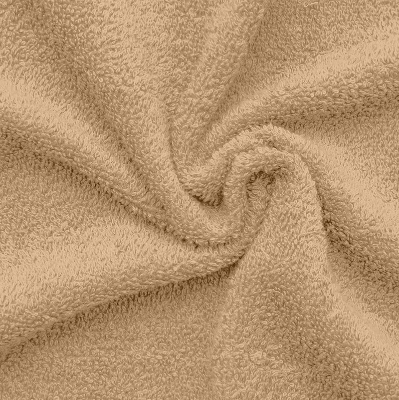 Princess Repeated use friendly design Hotel Linen Klub 2-Piece Hand Towel Set - Premium Cotton Terry, Luxurious Ringspun, 480 GSM Highly Absorbent and Quick Dry for Spa-Like Comfort, Size: 40 x 70 cm, Beige (Pack of 2) Globally popular elegant design - Image 4