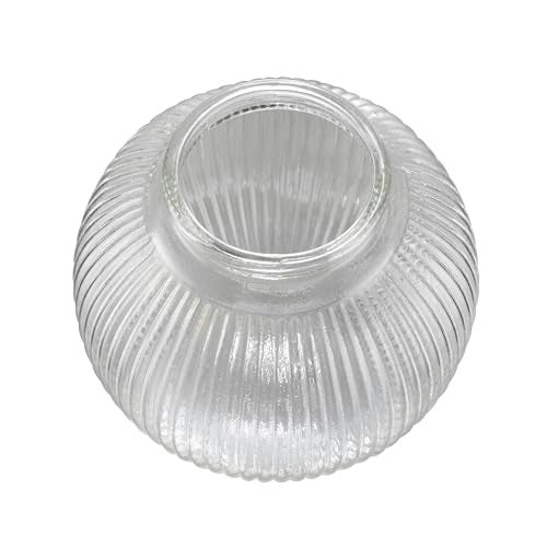 Aspen Creative 28006751 638 Reeded Clear Glass Globe For Lighting Fixture And Ceiling Fan Fitter 318 - Image 3