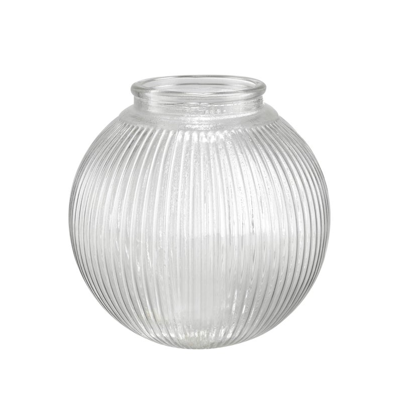 Aspen Creative 28006751 638 Reeded Clear Glass Globe For Lighting Fixture And Ceiling Fan Fitter 318 - Image 2