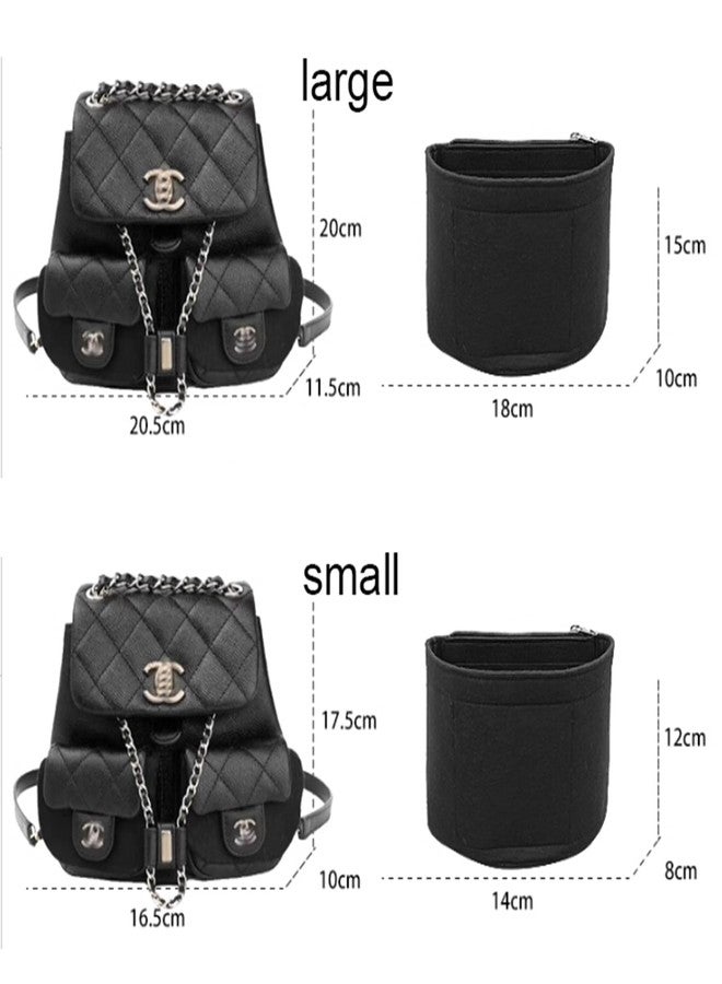 Lckaey Purse Organizer Insert for duma backpack organizer duma backpack 23P insert 1019black-L - Image 4