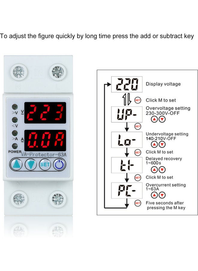 63A 220V Relay White - Image 2