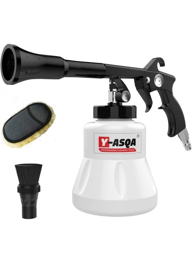 Y-ASQA Professional Car Cleaning Gun - Tough Stain Remover for Auto Upholstery, Leak-Proof Multi-Purpose Air Pulse Detail Cleaner Kit, Air Compressor Compatible for Home & Vehicle Interior/Exterior - Image 1