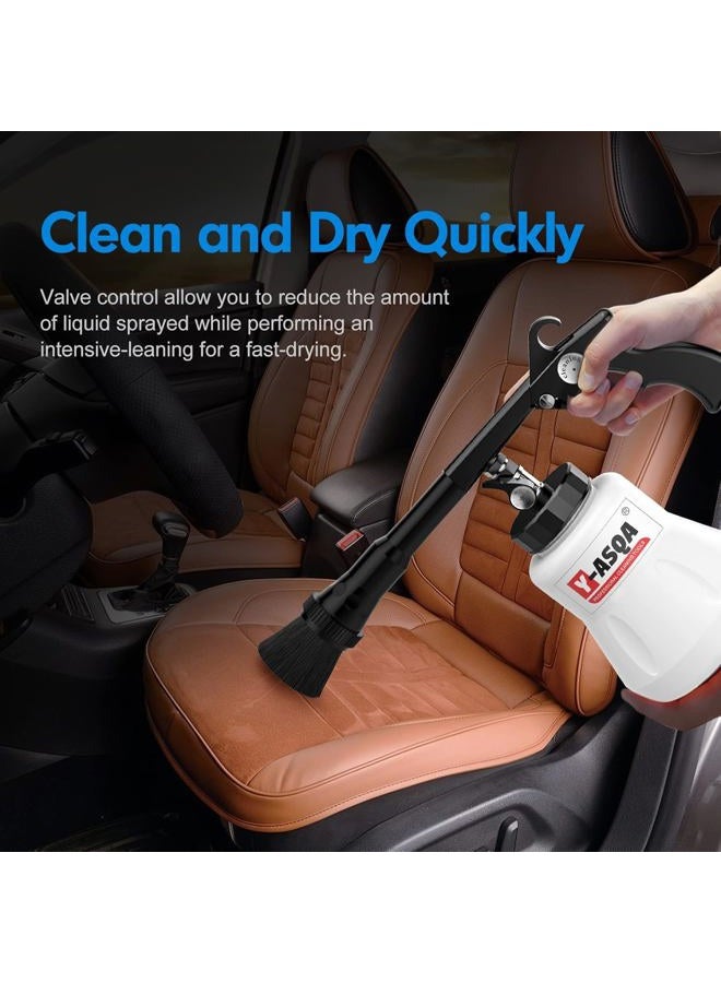 Y-ASQA Professional Car Cleaning Gun - Tough Stain Remover for Auto Upholstery, Leak-Proof Multi-Purpose Air Pulse Detail Cleaner Kit, Air Compressor Compatible for Home & Vehicle Interior/Exterior - Image 3