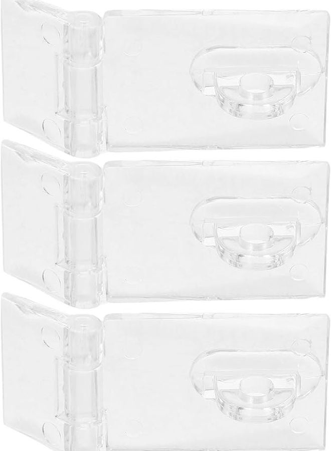 15Pcs Clear Acrylic Hinges Latch Lock For Jewelry Box Display Case Storage Bin - Image 4