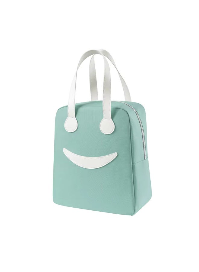 LAZER Insulated Lunch Bag with Smiley Design for Kids and Adults - Image 1