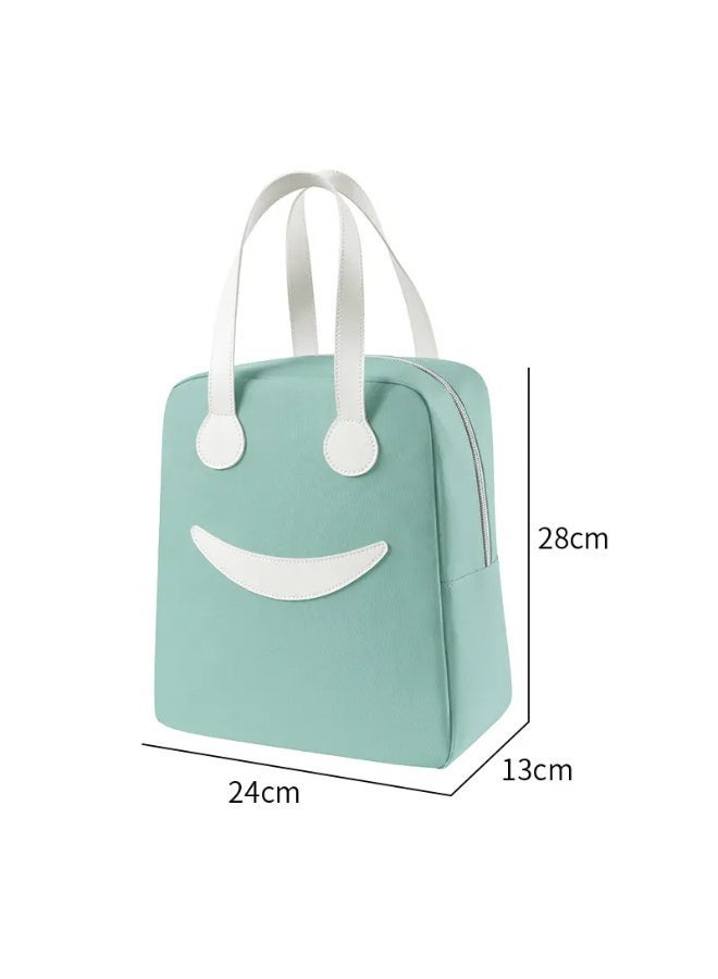 LAZER Insulated Lunch Bag with Smiley Design for Kids and Adults - Image 2