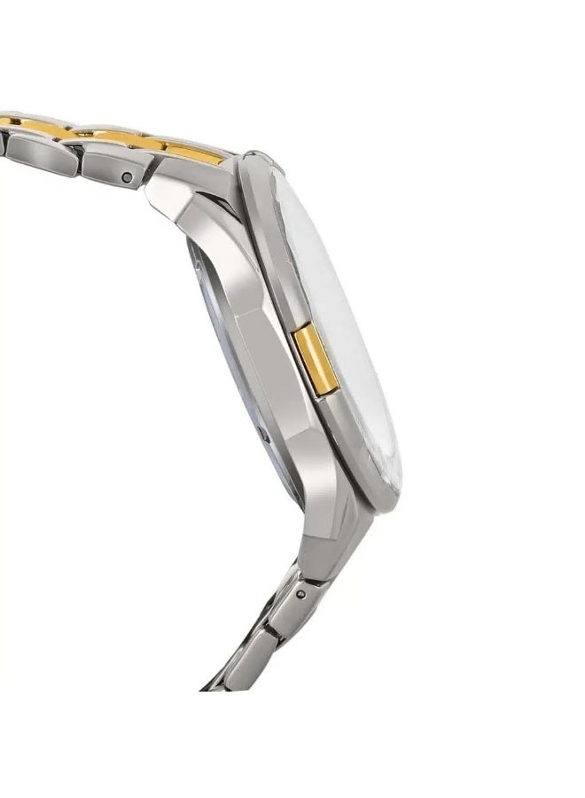 Casio Casio Edifice Chronograph Watch for Men – Black Dial with Two-Tone Silver & Gold Stainless Steel Strap (EFR539SG-1A) - Image 5