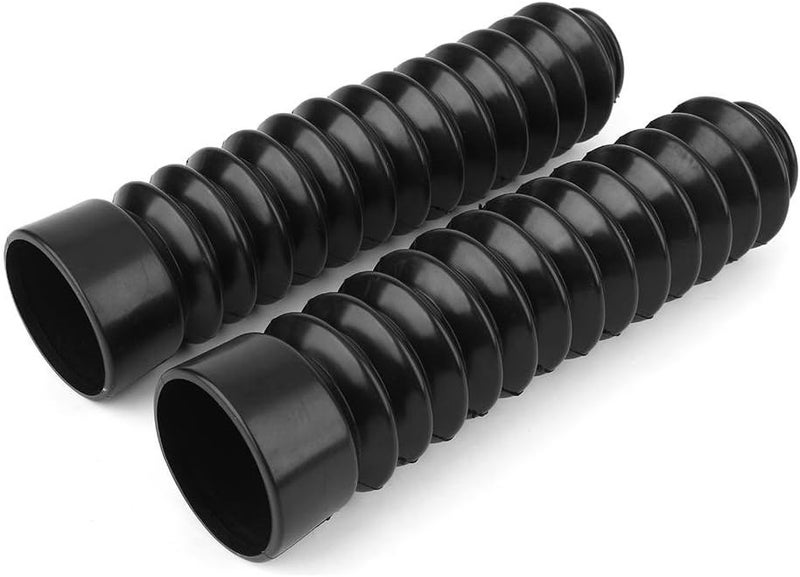 Keenso Motorcycle Front Fork Cover, 1 Pair Motorcycle Rubber Front Fork Shock Cover Tubes Boots Sleeve Dust Cover Gaiters Boots Set, Universal for Dirt Bike - Image 2