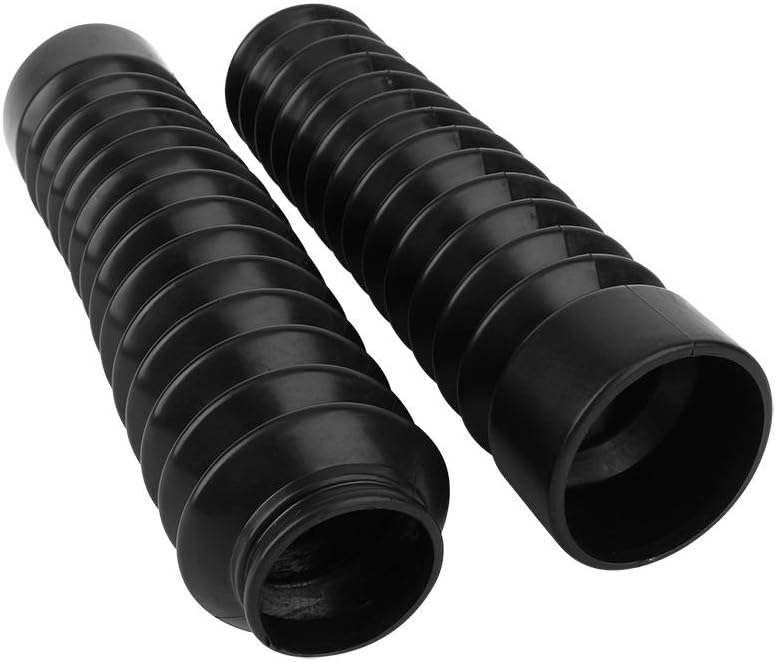 Keenso Motorcycle Front Fork Cover, 1 Pair Motorcycle Rubber Front Fork Shock Cover Tubes Boots Sleeve Dust Cover Gaiters Boots Set, Universal for Dirt Bike - Image 5