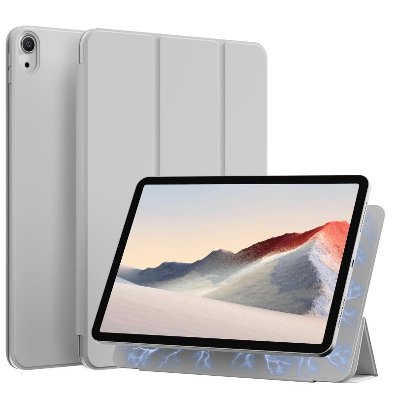 KenKe Case for iPad 11-Inch A16 11th Generation & iPad 10.9-Inch 10th Generation (2025/2022), Convenient Magnetic Attachment Lightweight Cover with Two-Way Trifold Stand, Auto Sleep/Wake, Gray - Image 1