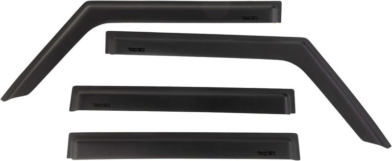 Rugged Ridge Matte Black Window Visors for 2018-2019 Wrangler JL 4-Door - Image 1