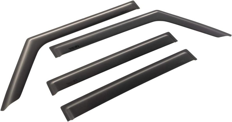 Rugged Ridge Matte Black Window Visors for 2018-2019 Wrangler JL 4-Door - Image 2