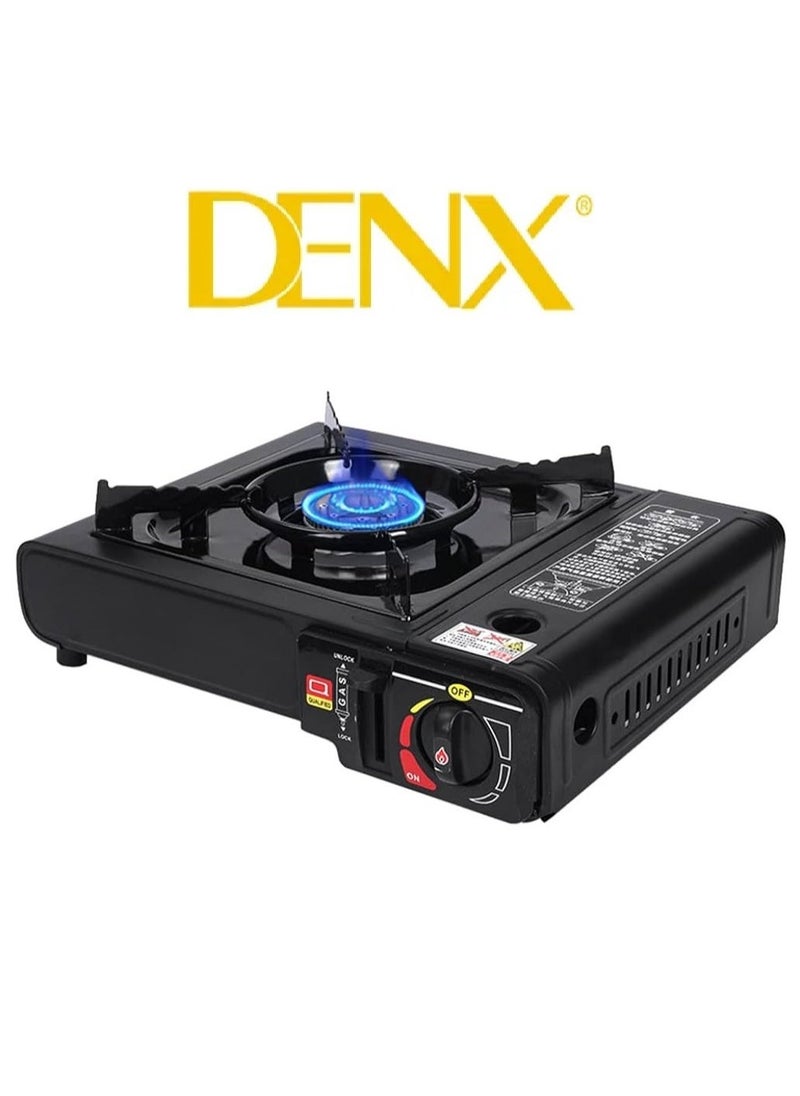 Denx Gas Stove Dual Use Type, Portable For Trips And Camping | 2.8 Kw | 220 Gas Capacity - Image 1