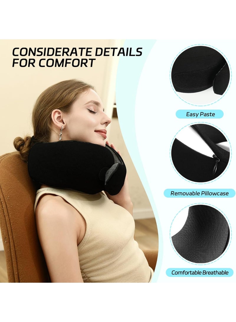 Travel Pillows for Airplanes,Travel Neck Pillow Airplane Memory Foam Travel Pillow Neck Pillow for Traveling Suitable for Airplanes,Offices and Cars - Image 4