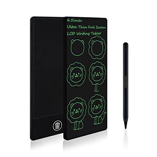 Amoretti Sonnet Mini LCD Writing Tablet 65in Erasable Reusable Electronic Drawing Pads Electronic scratchpad for Kids and Adults Black - Image 1