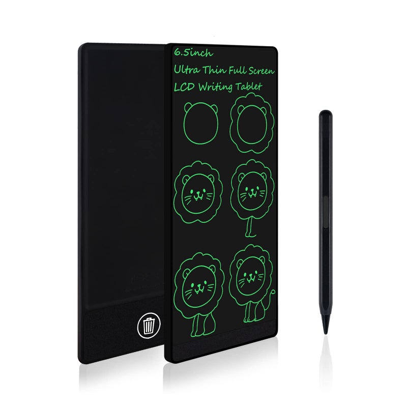 Amoretti Sonnet Mini LCD Writing Tablet 65in Erasable Reusable Electronic Drawing Pads Electronic scratchpad for Kids and Adults Black - Image 2