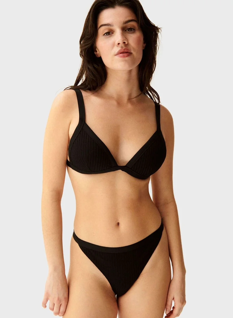 UNDIZ Plunge Neck Bikini Top