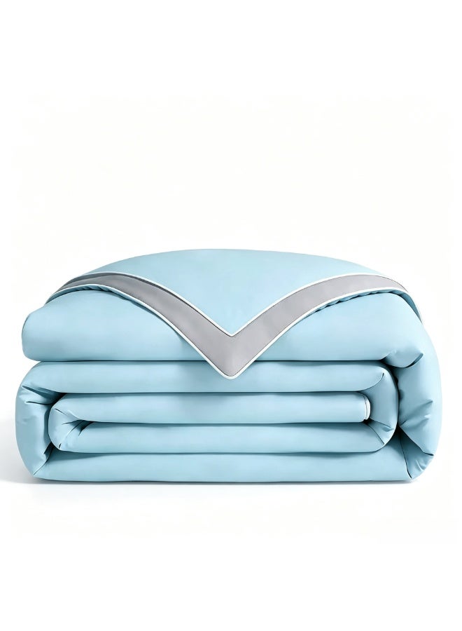 Cooling Ice Silk Summer Quilt 230cm x 200cm, Machine Washable Breathable Lightweight Air Conditioner Comforter, Double Side Cold Touch Blanket For Bedroom Hot Sleepers - Image 1